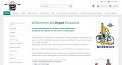 Desktop Screenshot of moped-ersatzteile.de