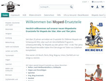 Tablet Screenshot of moped-ersatzteile.de